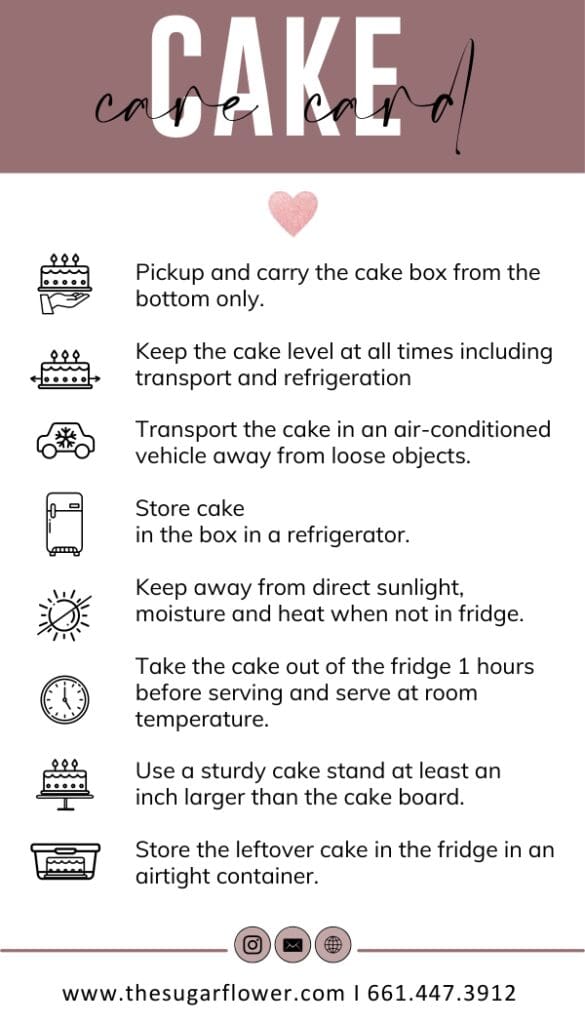 A picture of the instructions for cake baking.